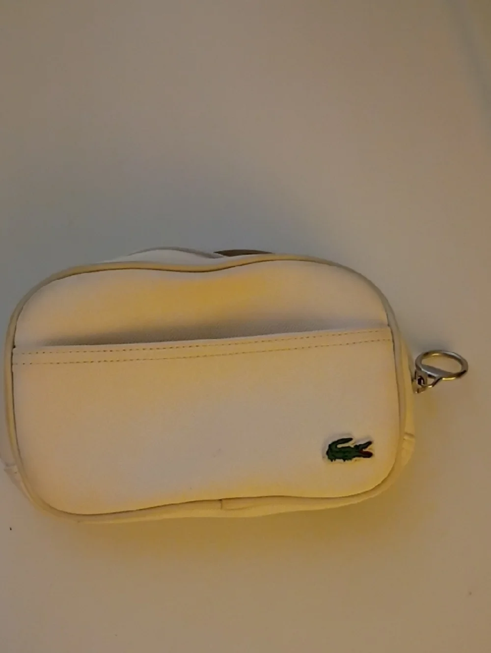 Lacoste White Pique Crossbody Pouch - Picture 5 of 11